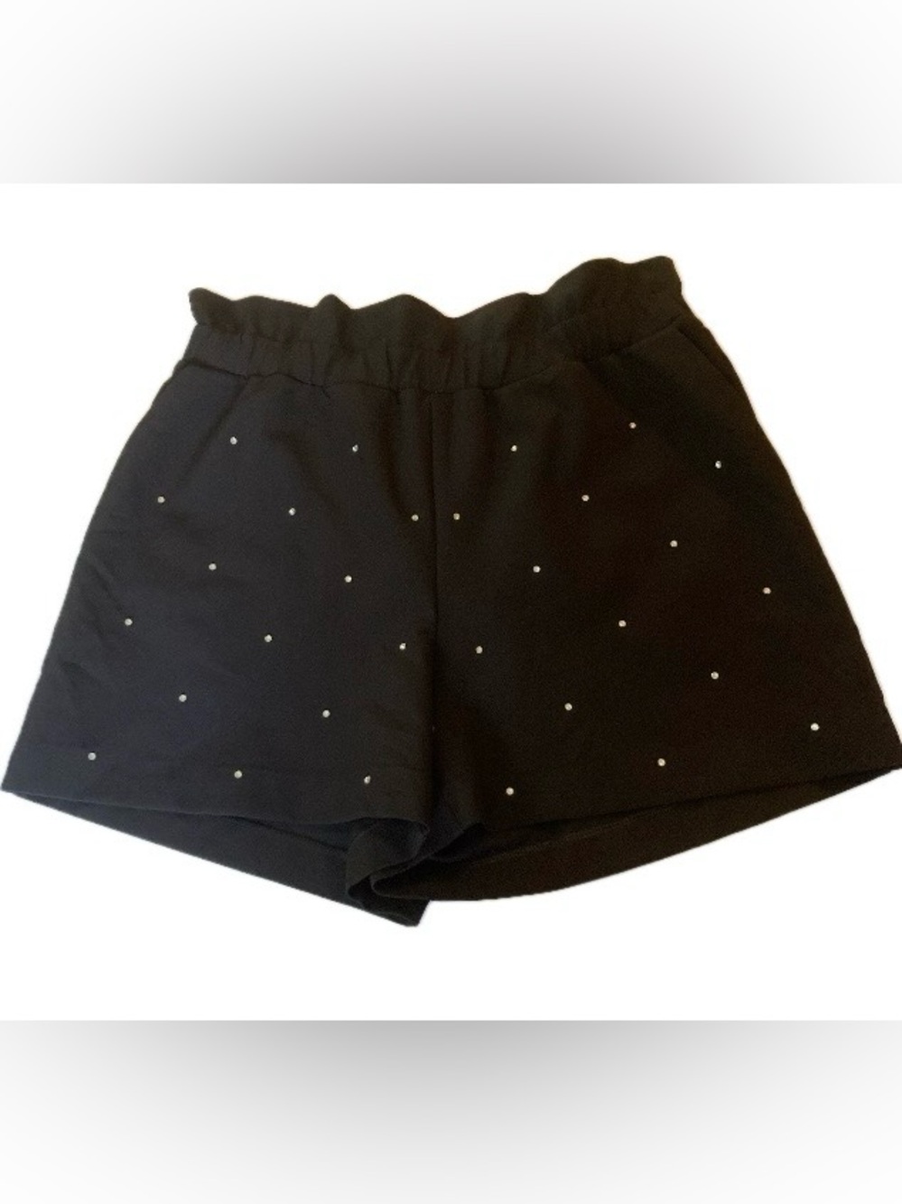 NWT EXPRESS Sparkling Rhinestone Shorts Sz Med High Waist Ornate Dressy